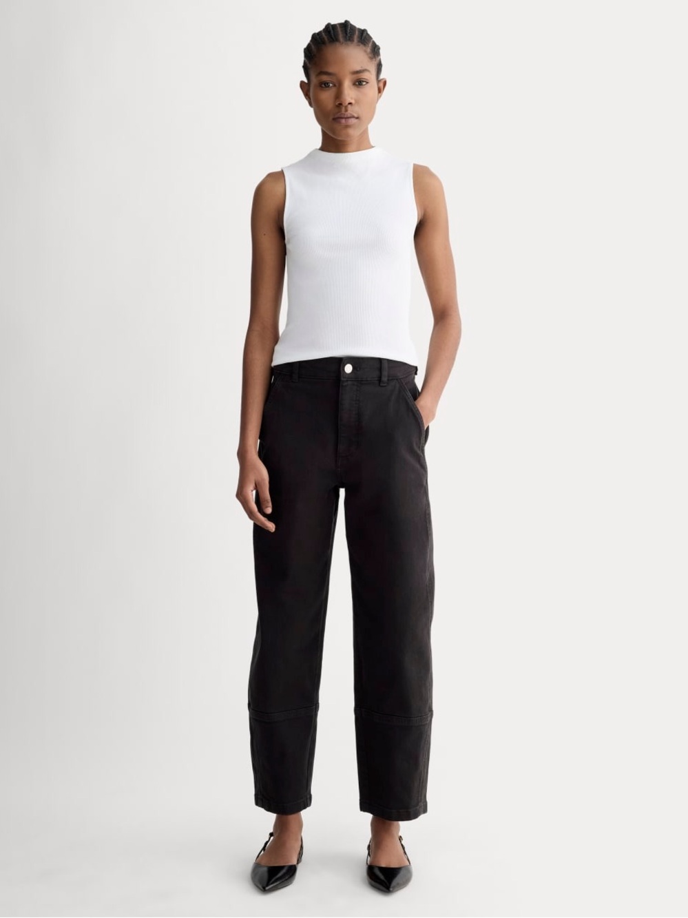 Everlane Utility Barrel Pant Black 14